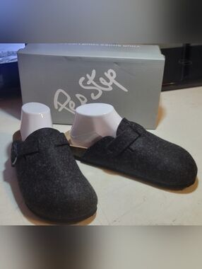 Womens Shoes Size 8 PepStep Fashion Clogs Mule | Nable Black Felt | New IN Box